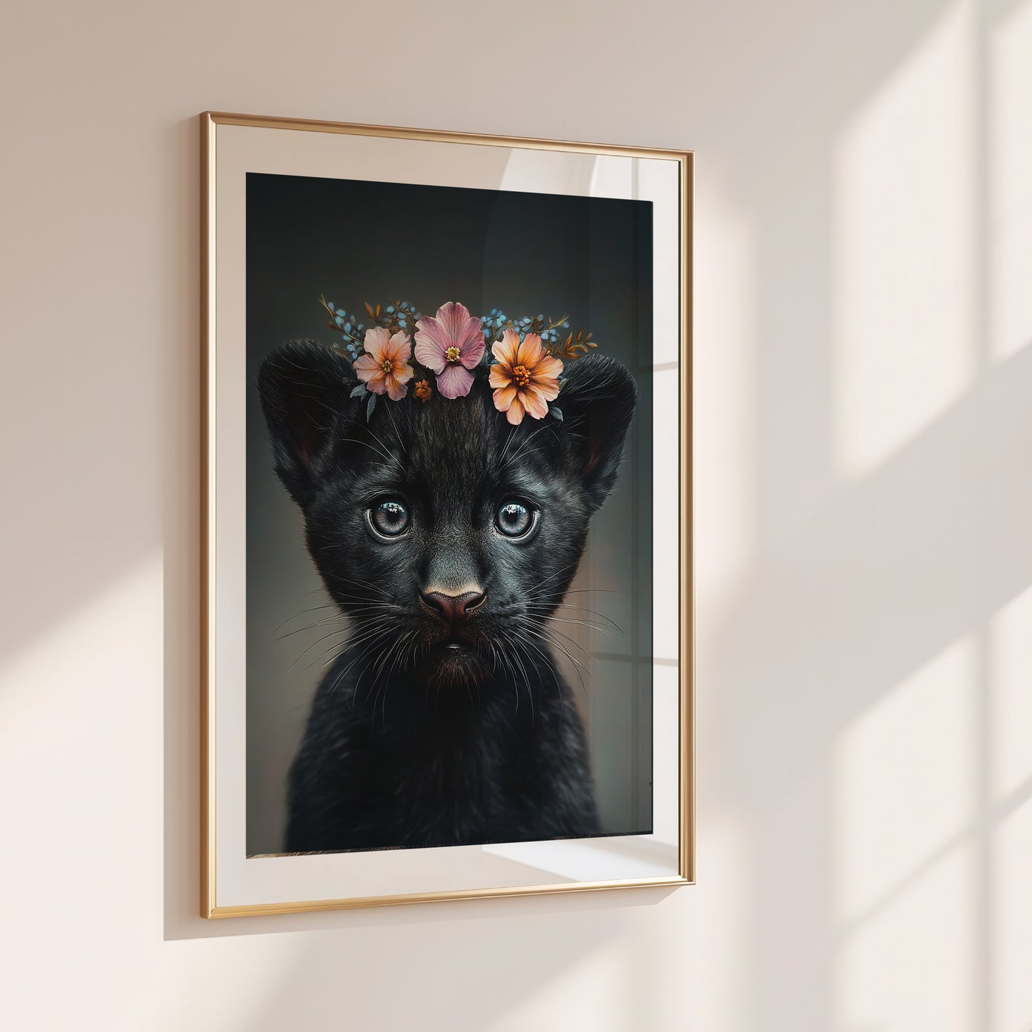 Baby Schwarzer Panther – Hochwertiges Poster für Kinderzimmer & moderne Wanddeko | Gedruckt & versendet