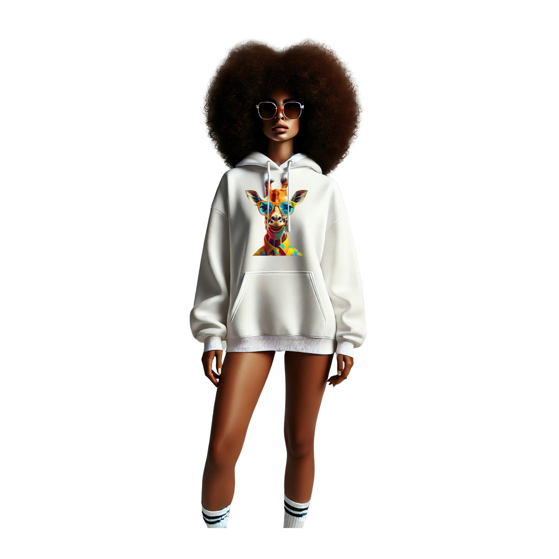Giraffe Hoodie – Unisex Kapuzenpullover mit stylischem Giraffen-Motiv | Bequeme & trendige Streetwear