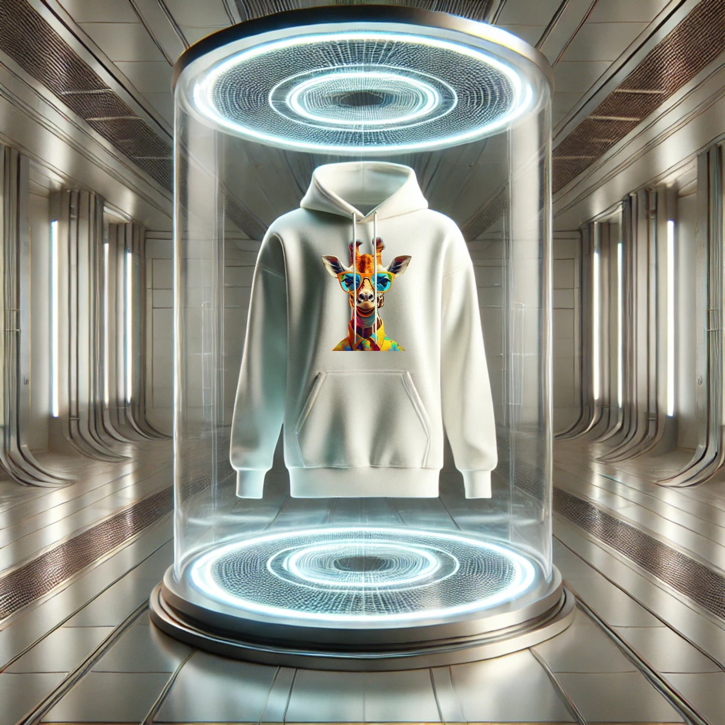 Giraffe Hoodie – Unisex Kapuzenpullover mit stylischem Giraffen-Motiv | Bequeme & trendige Streetwear