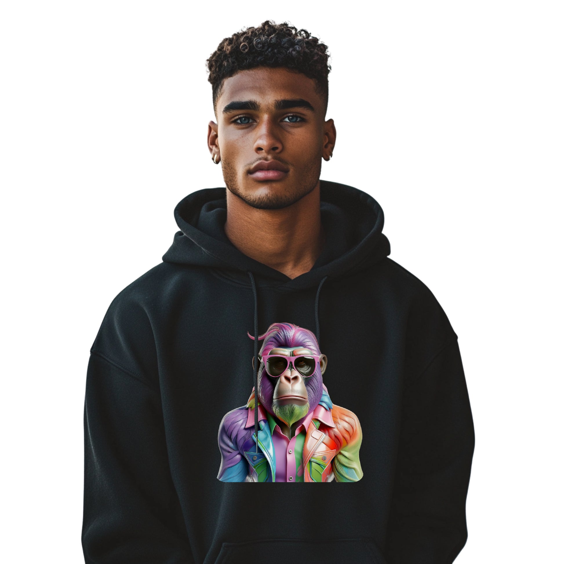 Gorilla Ape Hoodie – Unisex Kapuzenpullover mit Print - Bequeme & stylische Streetwear