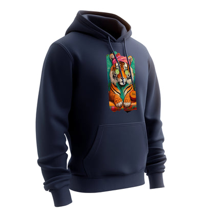 Wellness Tiger Hoodie – Unisex Kapuzenpullover mit Tiger-Motiv | Bequeme Streetwear