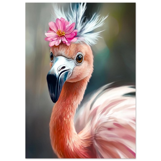 Tropical flamingo poster in soft pink tones, perfect for decorating bathrooms, beach houses, or nursery walls. This elegant bird wall art adds a fresh, summery vibe to your interior. Printed on premium semi-glossy FSC-certified paper in multiple sizes – from A4 to A0 or 50×70 cm – fits standard frames from IKEA. Ideal gift idea for flamingo lovers and coastal decor fans. Be proud. Be kind. Be wild – by Dezinbazar.