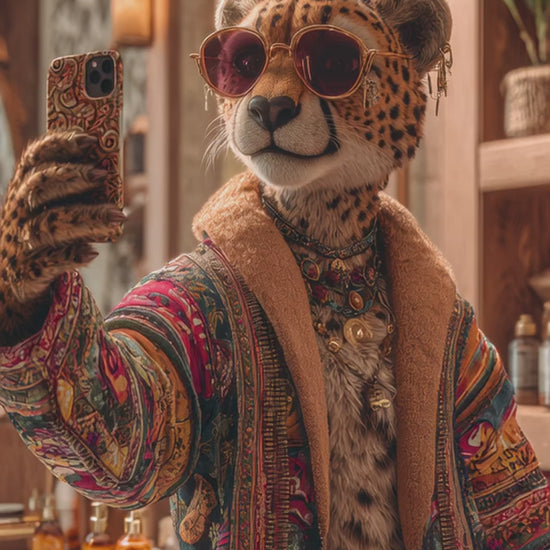 Cheetah Bathroom Print