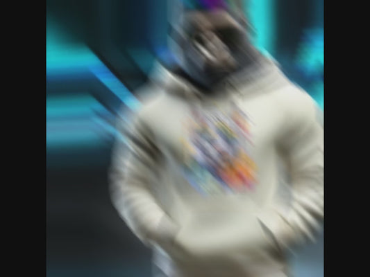 Watercolor Tiger Hoodie Unisex Pullover with Artistic Tiger Head Design | Comfortable Streetwear Hoodie by Dezinbazar